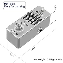 Rowin – Pédale d’égaliseur de basse 5 bandes pour basse électrique True Bypass LEF-317B - Les Beatles, Paul McCartney, John Lennon, RIngo Starr, George Harrison Rowin – Pédale d'égaliseur de basse 5 bandes pour basse électrique True Bypass LEF-317B – Image 6