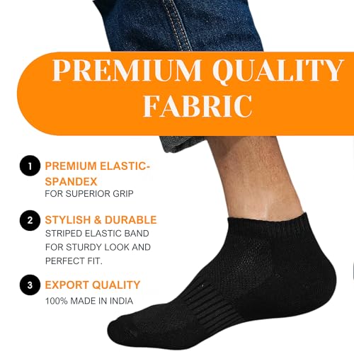 Image of Ankle Length Socks For Men And Women Multicoloured Cotton Socks - Free Size pack of 4