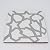 Moroccan Mosaic & Tile House CTP40-04 Bahja Handmade Cement Tile in White and Grey, 8”x8