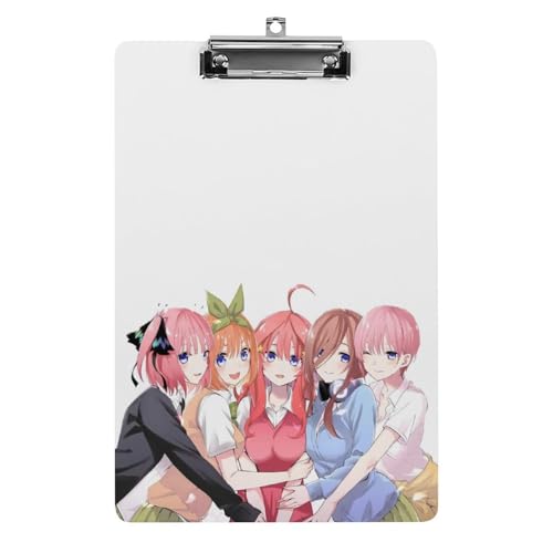 五等分の花嫁 バインダー A4 クリップボード クリップファイル 事務用品 入職プレゼント ファイル 多機能 ファイルボード 伝票ホルダー 書類整理 会議パッド オフィス用品
