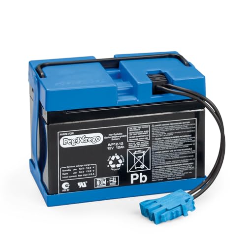 PEG Batería 12V/12Ah - Repuesto Original Recargable para Vehículos Eléctricos Peg Perego