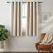 Produktbild Amazon Basics - Verdunkelungsvorhänge-Set, mit Ösen, 140 x 175 cm, Beige