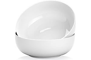 Yedio White Ceramic Serving Bowls 120 Ounce Dinner Set