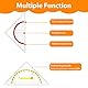 Vicloon Geodreieck, 4 Stück Geometrie Dreieck Lineal Set, Transparent Geodreieck mit Griff, 16cm Zeichendreieck Winkelmesser Set Plastik Geometriedreieck für Studenten Büro Designer Malerei Schule