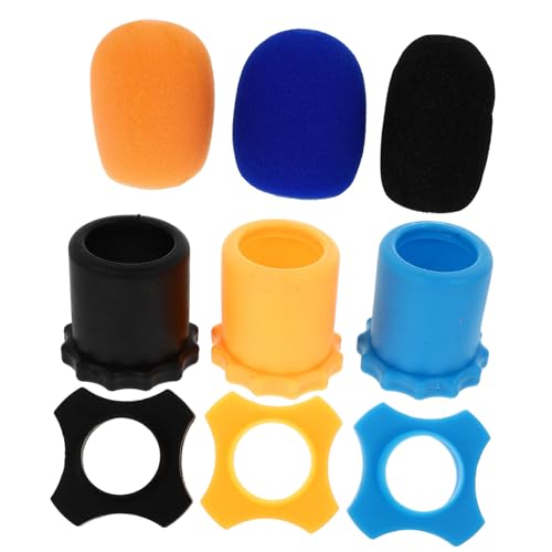 Yardwe Practical Microphone Protective Covers Drop Skid Saliva Protection for Musicians Presenters Easily Replaceable Microphone Covers