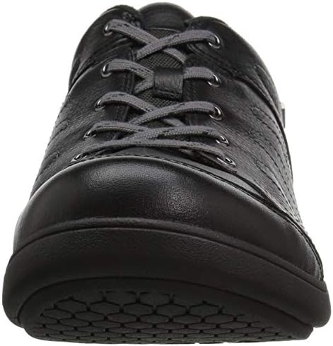 Aravon Women's REVSAVOR Sneaker, Black Leather, 7 D US | Image 1