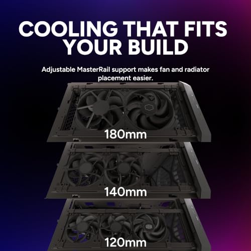 Image of Cooler Master HAF II 500 ATX PC Case, High Airflow Dual 220mm + 180mm Fans