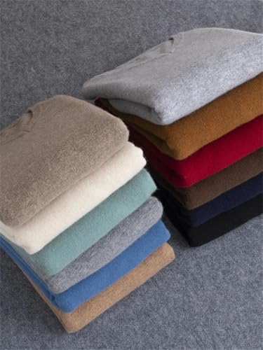 Men V-Neck Wool Sweater Long Sleeve Pullover Knitwear Casual Basic Office Classic Jumpers Tops2