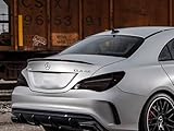 Rvinyl Tail Light Pre Cut Film Tint Cover Kit in Blackout Smoke Compatible with Mercedes Benz CLA-Class 2014-2019 - Adhesive Backs