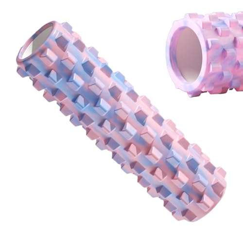 Rodillo de espuma con baches - Rodillo de masaje de espuma | Báscula texturizada Stick para estiramiento del núcleo | muscular profundo para pilates, yoga, fitness, ejercicio,