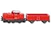 Produktbild Siku 1653 - Lok mit Gterwagen (Rot)