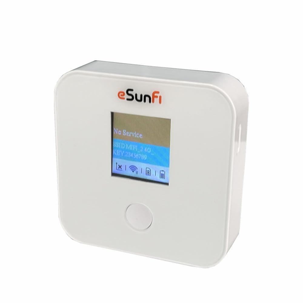 eSunFi SHFiEL40 Router Hotspot Mobile 4G LTE, WiFi Portatile Ad Alta Velocità in Tutto Il Mondo, Nessuna Scheda SIM Necessaria, Rete Wireless Sicura Ovunque