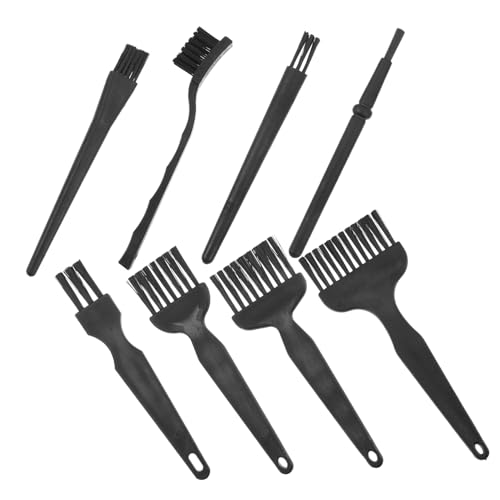 Brosse de nettoyage pour rasoir électrique homme - Kit de 8 pièces noires universelles