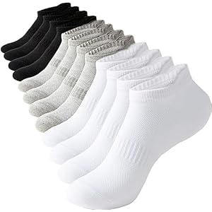 Irisbear Women’s Ankle Socks – 6 Pairs Low Cut Tab & No Show Athletics Sports Running