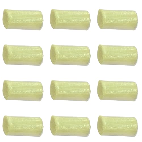 Image of Yglnden 12 Rolls Latch Hook Kit Colorful Yarn Bundles Cut Rug DIY Latch Hook for Handmake Craft Sewing Knitting for Adults (Yellow #12)
