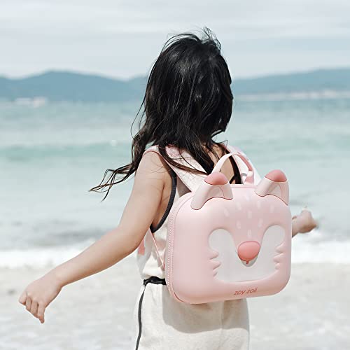 Zoy Zoii Toddler Backpack For Girls, Kids Pink Fox Bag, Cute, Lightweight, Small, 3-6 Years Old Preschool, Kindergarten, Travel #TOP4