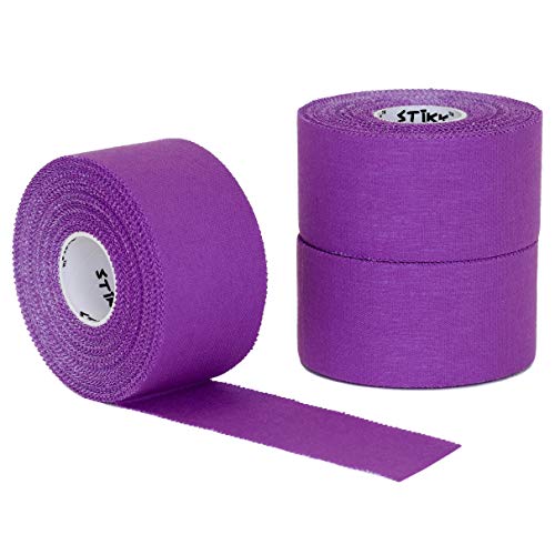 Stikk Purple Athletic Tape 3 Pack 1.5" X 15 Yard Rolls (45 Feet) #TOP19