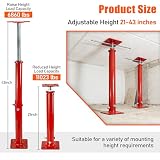 B4B BANG 4 BUCK House Jacks for Leveling Crawlspace, 21" - 43" Height Range, 11023 lbs Max Load Capacity, Floor Jacks Post Pole for Leveling, 2 Pack