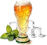 PZCC Verre à Bière Coupe du Monde 2026,Verre Borosilicate 500ml,Verres à Bière Design Football,Résistant Froid et Chaud, Verre Coupe du Monde,Cadeau Soirée Sport