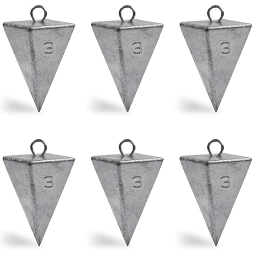 Poids de pêche pyramide pour stabiliser vos montages en zone de fort courant