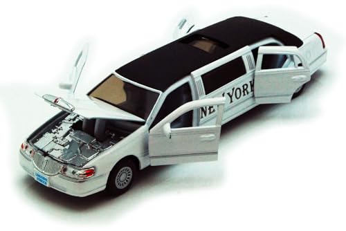 ModelToyCars Box de 6 Limusinas NY 1999 1:38 Blanco miniatura 2