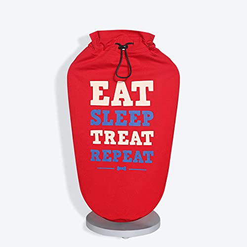 Image of HUFT Eat Sleep Treat Repeat T-Shirt for Dog - Red - L