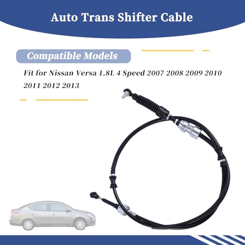 Getfarway 34935-EM30A Auto Trans Shifter Cable Compatible with Nissan Versa 2007 2008 2009 2010 2011 2012 2013 Automatic Transmission Shift Control Cable 34935EM30A by Getfarway - Image 2