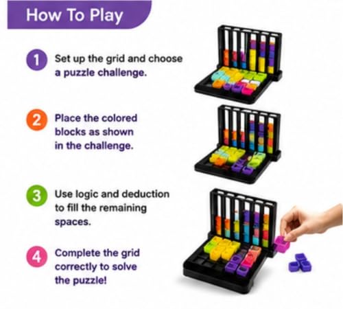 Image of Tetra Twin Challenge 2 Games in 1 Puzzle Game for Kids | 100 Puzzles & Solutions | Brain Teaser Logic & Problem Solving Game | Educational Board Game for Kids | Screen-Free Family Game