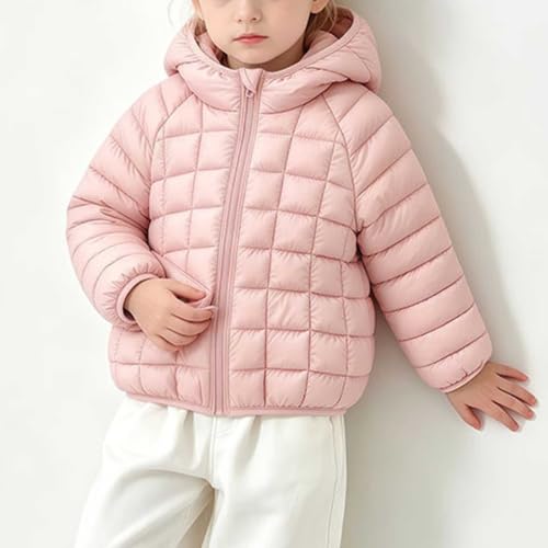 RKSTN Toddler Girls Hooded Puffer Jacket Full Zip Up Quilted Winter Coat - image 4