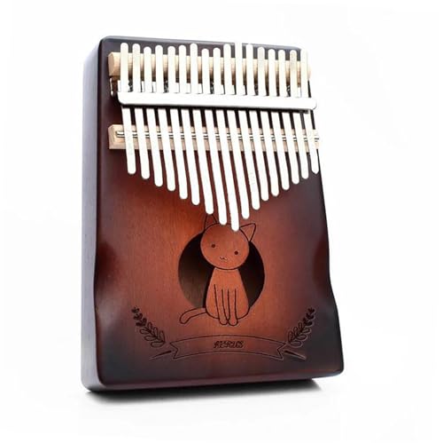 Kalimba For Beginners Portable 17 Key Kalimba Mahogany Wood Thumb Piano Beginner Calimba Piano Keyboard Music Instrument Gifts(Style 8)