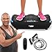 Miweba Sports Fitness 4D Wave Vibrationsplatte MV300 | 𝟑 𝐉𝐀𝐇𝐑𝐄 𝐆𝐀𝐑𝐀𝐍𝐓𝐈𝐄 - 800 Watt - Armband Fernbedienung - Bluetooth - Abnehmen - Fettverbrenner - Fitnessgeräte für Zuhause (Schwarz)