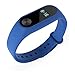 PINHEN Correa para Mi Band 2 - Pulsera de Silicona Banda Suave Multi-Color Recambio Compatible con Xiaomi Mi Band 2 (Mi Band 2 Blue)
