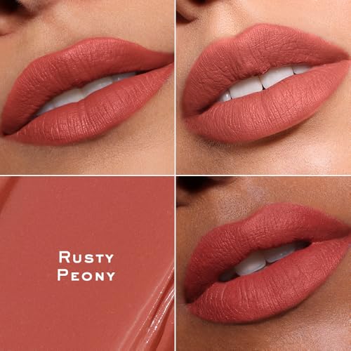 Image of Kiro Velvet Souffle Soft Matte Liquid Lipstick - Rusty Peony, 5ml | Hydrating, Weightless Mousse Texture | High-Pigment, Long-Lasting Matte Finish | Hydrating, Weightless Mousse Texture, High-Pigment, Long-Lasting Matte Finish
