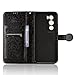 Kukoufey Leather Case Compatible with Oppo Reno 12 5G,Phone Case PU Leather Phone Flip Cover Compatible with Oppo Reno12 5G CPH2625 Case Black