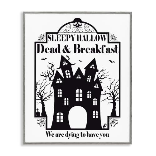 'Dead & Breakfast Spooky Haunted House Imagery'| Framed Giclee Art