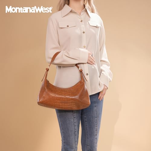Image of Montana West MEDIUM Shoulder Purses for Women Crescent Hobo Bags Trendy Purses