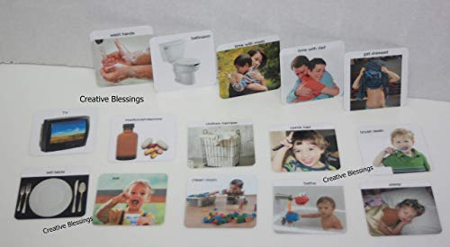 image for Creative Blessings 150 REAL PICTURE CARDS FOR AUTISM, SPEECH, ADHD, CO