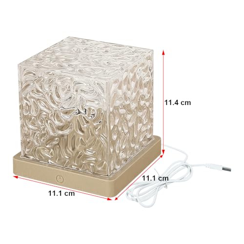 YATOSEEN Projecteur de Vagues Océaniques, Lampe Tactile 16 Couleurs avec Contrôle Tactile, Lampe Cube 3D, Projecteur de Galaxie pour la Maison, le Bureau, le Bar, le Restaurant – vue 6