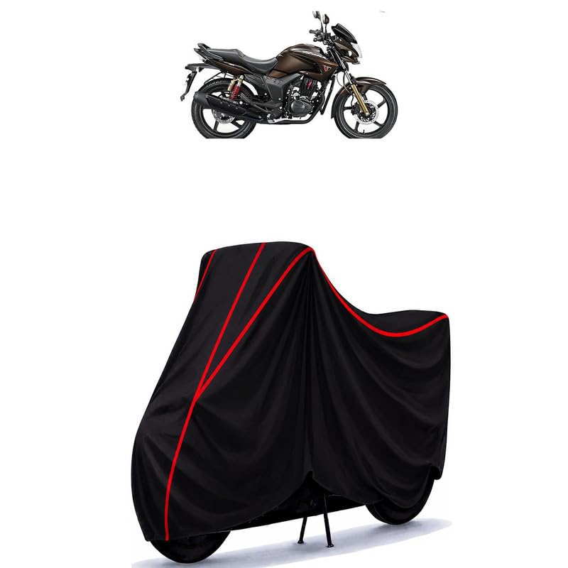 Image of Hero Hunk Water Resistant Bike Cover for All Motorcycles & Rain | Heavy Duty Taffeta Fabric | UV Protection, Dustproof, Scratchproof | All Weather Two Wheeler Body Cover with Elastic Bottom