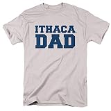 Ithaca College Official Dad Unisex Adult T-Shirt, Silver, 2X-Large