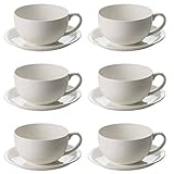 Farbe: weiß Maxwell & Williams 6er Set Cappuccinotassen CASHMERE 350ml weiß rund Porzellan