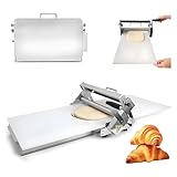 Sfogliatrice Manuale Pieghevole - Controllo dello Spessore a 10 Livelli, Macchina Compatta per la Preparazione di Pasta/Ravioli a Casa o a Uso Commerciale