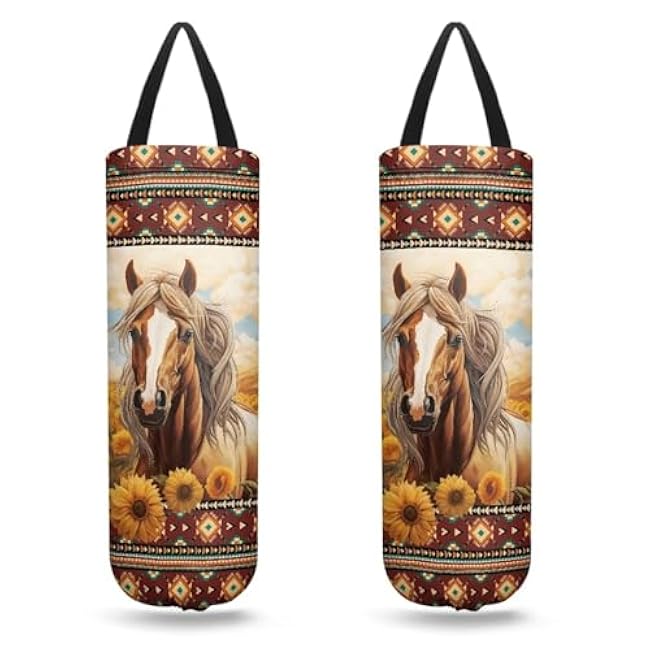 Cute Otter Plastic Bag Holder Trash Crocery Bag Storage Dispenser 2 Pack Wall Mount Plastic Bag Organizer Kitchen Decor Hanging Storage Bag Dispenser for Home Travelling