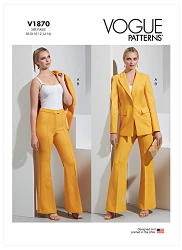 Vogue Patterns V1870B5 Misses Sportswear B5 (8-10-12-14-16), Mehrfarbig, Sizes 8-10-12-14-16 - Image 2