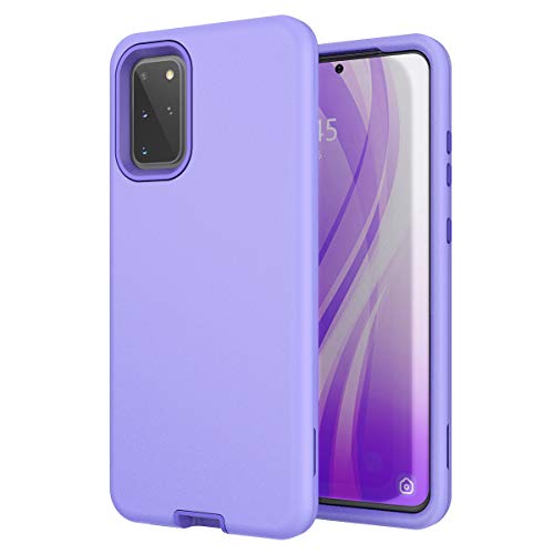 Galaxy S20 Plus Case, WeLoveCase S20+ Plus 5G Cover 3 in 1 Full Body Heavy Duty Protection Hybrid Shockproof TPU Bumper Protective Case for Samsung Galaxy S20 Plus 6.7 inch Light Purple