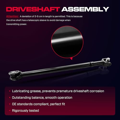 XIMAKA 52098378 Front Drive Shaft Prop Shaft Driveshaft fit for Jeep TJ 1998-2002, Wrangler 1998-2002, L4 2.5L, L6 4.0L, 4WD, Automatic Transmission, Replace# 52098378AC, 659315, 938-131, 938131 by XIMAKA - Used condition - Image 4