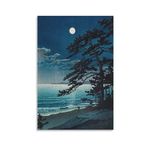 川瀬巴水 日本の浮世絵画家、版画ポスター (95) パネル モダン部屋飾り 壁の絵 インテリア ホームアートワーク08x12inch(20x30cm)