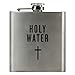 Flachmann mit Heiligem Wasser, 170 ml, Edelstahl, lustiges Geschenk für Männer, religiös, Atheisten, Geschenk für Whiskey, Kirche und Jesus-Liebhaber, schenken Sie einen an Ihren Pastor!