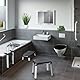 Verstellbarer Duschhocker - Sicherheitshocker für Badewanne, belastbar bis 130 kg, aus Polypropylen, 50,5 x 42-52 x 39,5 cm, Grau