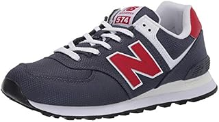 New Balance Men's 574 V2 Sneaker, Thunder/Team Re, 11.5 W US